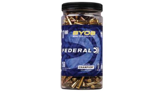 Federal Premium BYOB .17 Hornady Magnum Rimfire 17 grain Jacketed Hollow Point Rimfire Ammunition 500 RDS