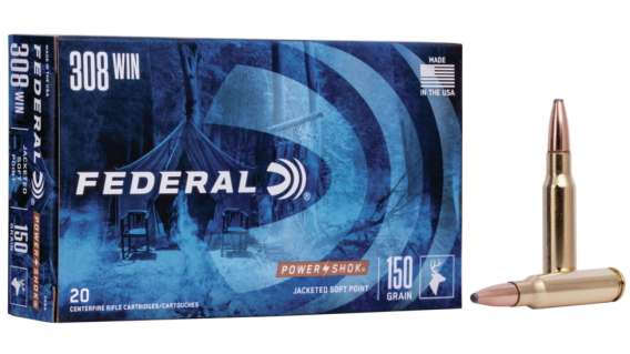 Federal Premium Power-Shok .308 Winchester 150 grain Jacketed Soft Point  500 rounds