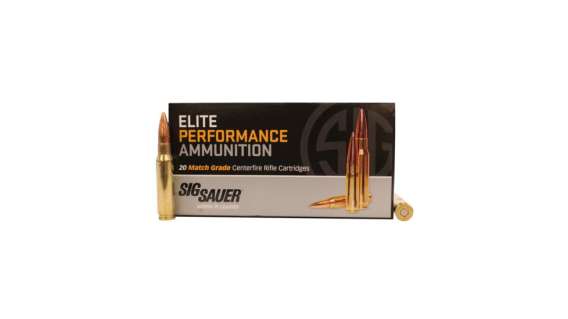 Sig Sauer Elite Match Grade .308 Winchester 175 grain Open Tip Match Brass Cased 500 rounds