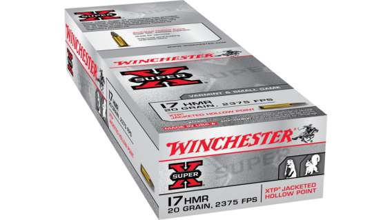 Winchester SUPER-X RIMFIRE .17 Hornady Magnum Rimfire 20 grain XTP Jacketed Hollow Point Rimfire Ammunition 500 ROUNDS